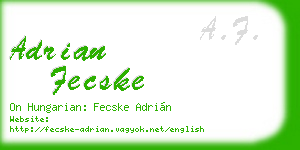 adrian fecske business card